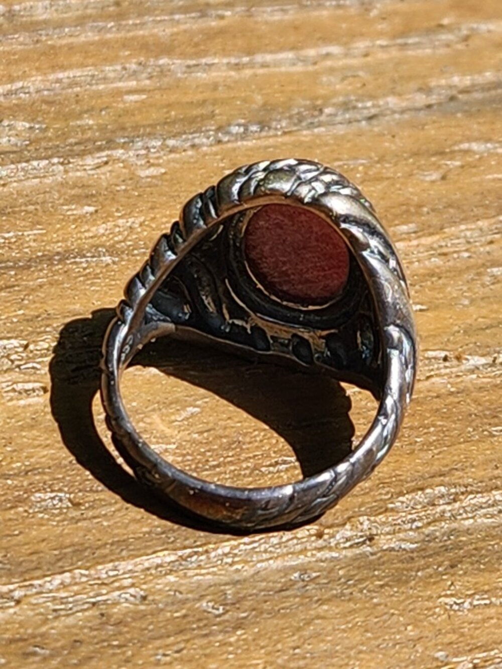Carolyn Pollack Sterling Silver PINK RHODOCHROSITE STONE RING, size 8 - Picture 14 of 14